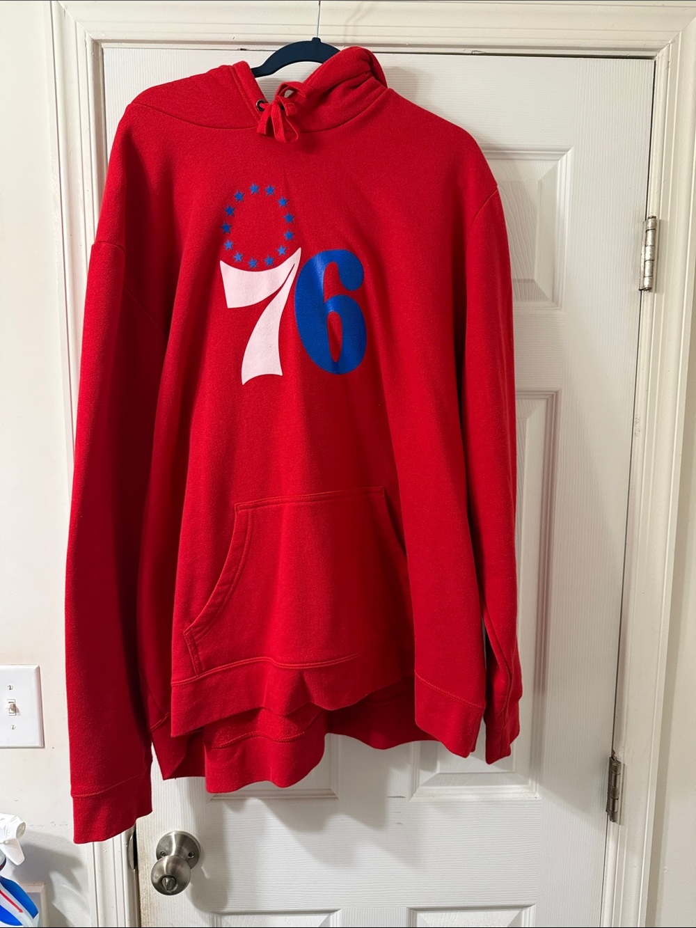 Fanatics Red Philadelphia 76ers Pullover Hoodie size 4xl